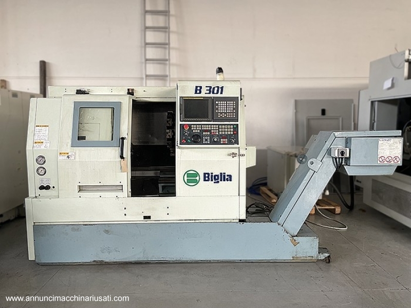 Torno CNC Biglia B301 usado: máquina precisa y fiable, lista para usar