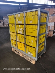 ARMADIO SCAFFALE PORTA CONTENITORI CASSETTE IN PLASTICA 