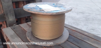 Cable de acero galvanizado de 5 mm / anti-torsión de 18x7 mm