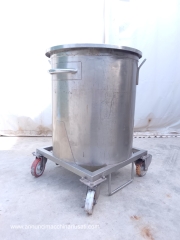 200L WHEELED STAINLESS STEEL TANK (CODE MF-PR-SER-259)
