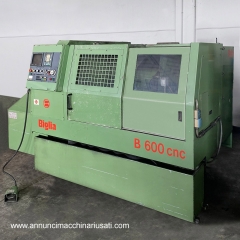  Torno CNC usado Biglia B 600 - Control OT serie Fanuc - 355 x 910 pb ø 56mm - Torreta de 12 estaciones - Puerto RS 232 