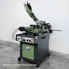  Sierra de cinta usada - macc 300 S - bajada automática - mordaza neumática - 45° izquierda 60° derecha 