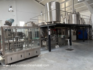 Ligne de production et d'embouteillage de bière d'occasion LC563 de HG Machinery, 800 kg/heure 