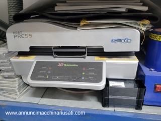 Pressa per stampa a sublimazione custodie 3D e oggetti a forma insolita