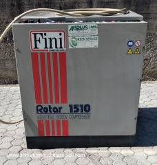 الضاغط اللولبي FINI ROTAR 1510 – 11 كيلو واط / 15 حصان – 10 بار – 1500 لتر/دقيقة