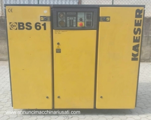 Compressore a vite KAESER BS61 – 37 kW / 50 HP – 10 bar – 6470 l/min