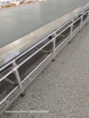 Mesa transportadora para textiles