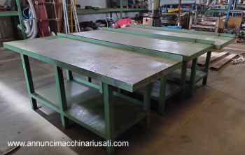 banco da lavoro in ferro pesante 220 cm