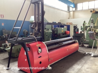 Calandra DAVI 3000 x5/6   CE quattro rulli idraulica a cnc con sostentatore della lamiera cilindri come nuovi macchina pari al nuovo