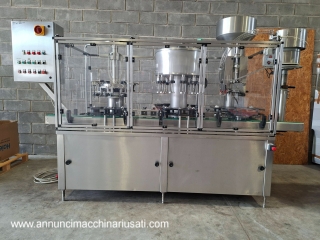 Triblock wine bottling machine