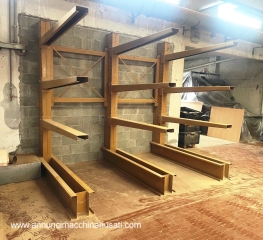 Scaffalatura cantilever usata per stoccaggio pannelli