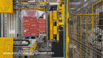 Used Bema AV19 Pallet Wrapper - 25,000 bottles per hour (BPH)