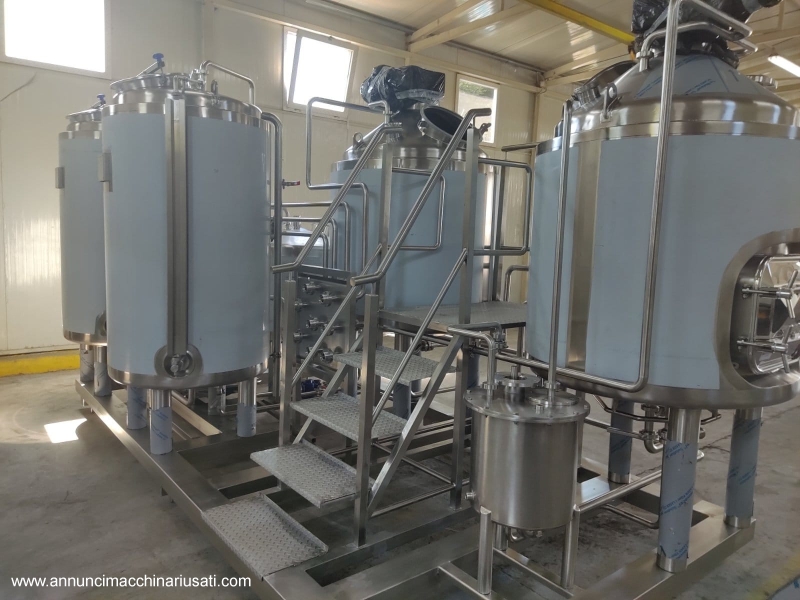 LC604 Impianto birrificio usato per la produzione della birra 5 HL