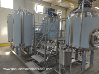 LC604 Impianto birrificio usato per la produzione della birra 5 HL