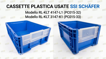 Caisses en plastique SSI SCHÄFER d'occasion avec ouverture frontale 
