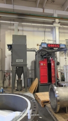 Second-hand cluster shot blasting machine 900x1300 mm h