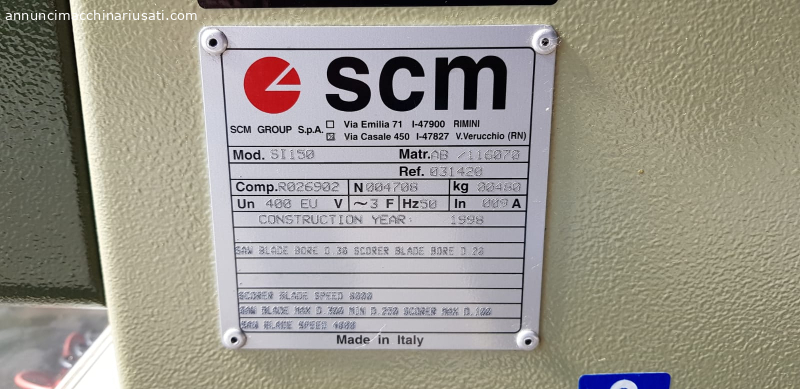 SCM squaring saw