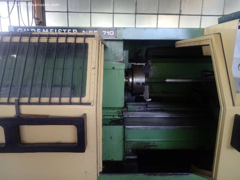 GILDEMEISTER NEF710 Drehmaschine, Flachbett, 2000 mm zwischen den Spitzen