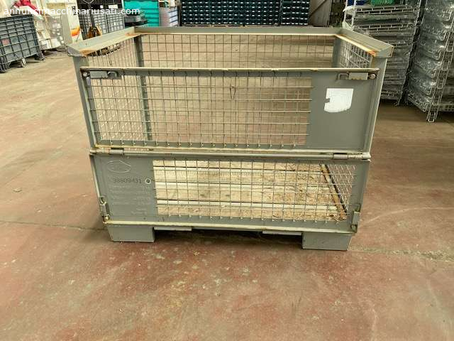 GEBRAUCHTE Metallbehälter mit festem Maschenmodell,