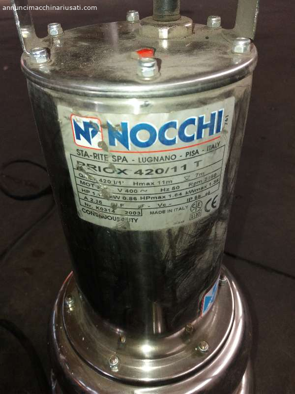 BOMBA SUMERGIBLE DE ACERO INOXIDABLE