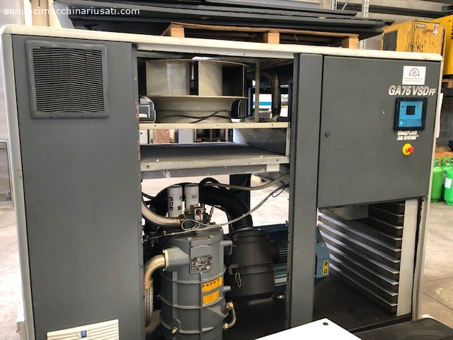 Compresseur Atlas Copco d&#39;occasion Modèle GA 75 kw VSD Inverter