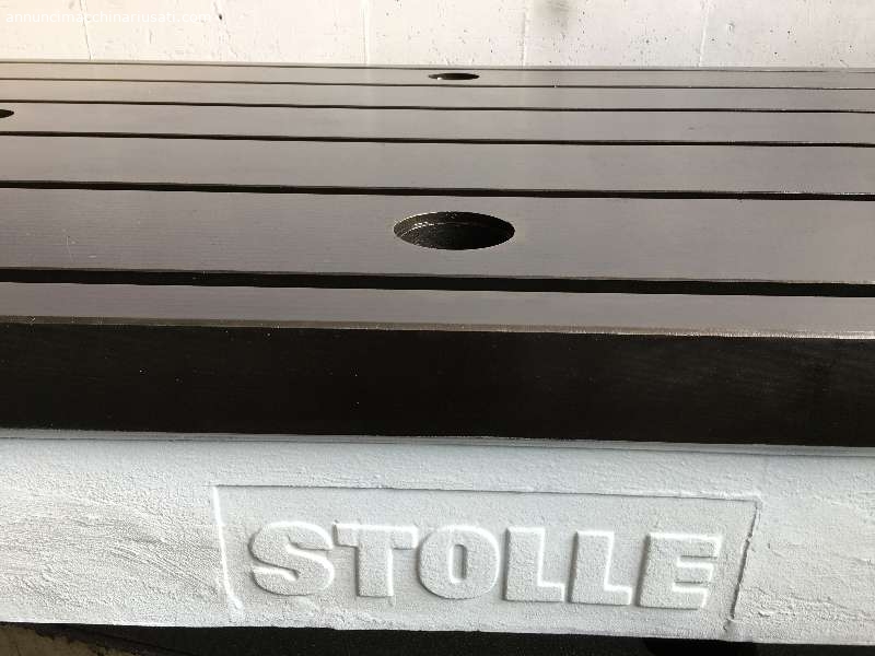 Stolle worktops in cast iron with T-slots, overhauled