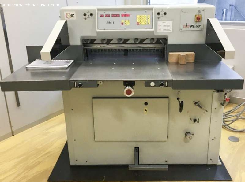 Tagliacarte FL 67 programmi press idraulica, piano soffiante