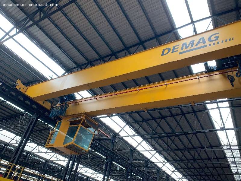 USED ​​DOUBLE ANGLE OVERHEAD CRANES 5+5 TON