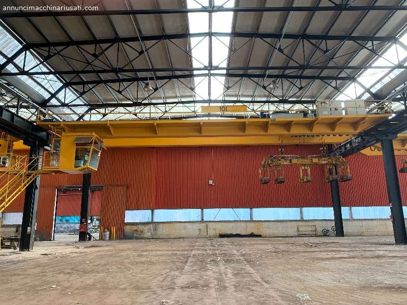 DEMAG 10+10 TON 23,350 MT OVERHEAD CRANE WITH ELECTROMAGNET