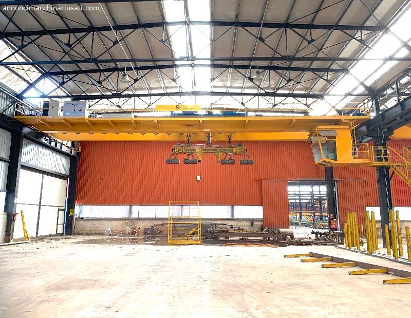 DEMAG 8+8 TON 23,250 MT OVERHEAD CRANE WITH ELECTROMAGNET