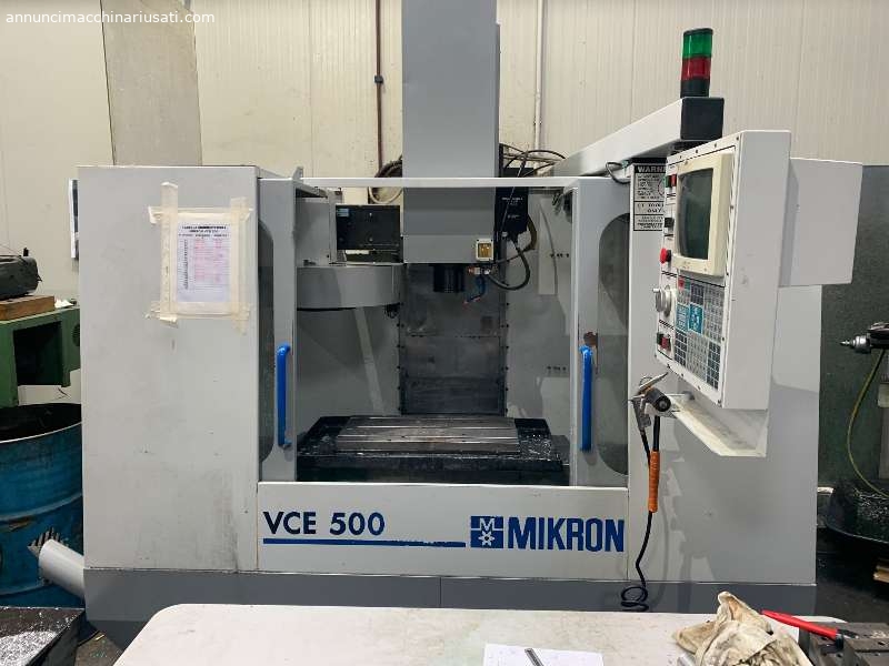 CENTRO DI LAVORO VERTICALE CNC USATO MIKRON MOD, VCE500