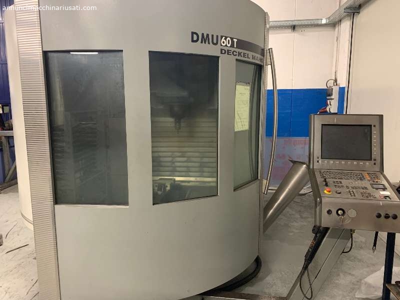 CENTRO DI LAVORO VERTICALE CNC USATO DMG MOD. DMU 60T 5 ASSI