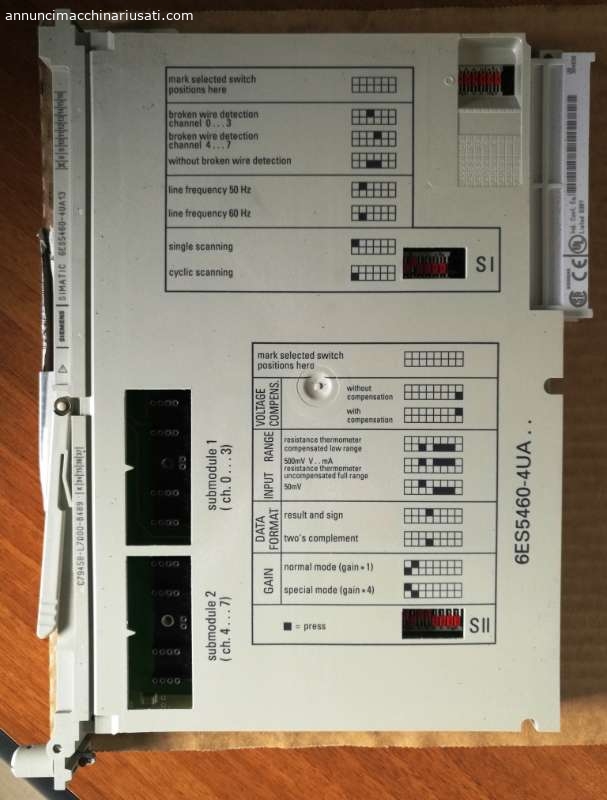 ANALOG INPUT MODULE – SIEMENS – 6ES5460-4UA13 (PLC-16)