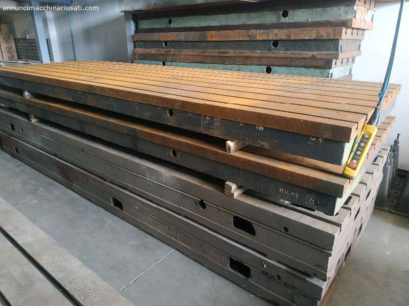0.56 E. per Kg Cast iron tops with T-slots