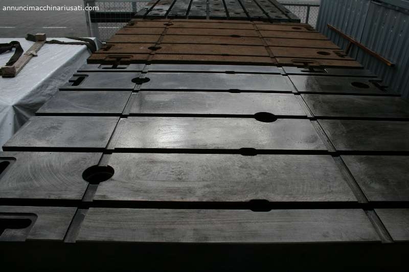 0.56 E. per Kg Cast iron tops with T-slots
