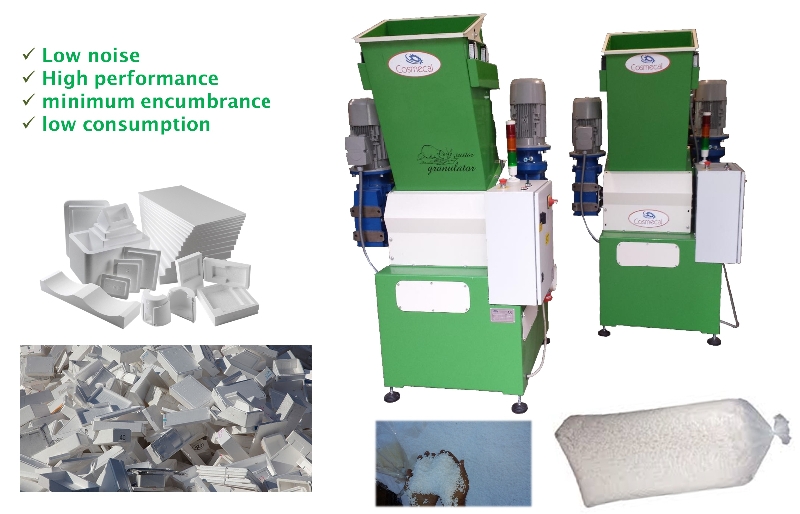 Polystyrene grinder