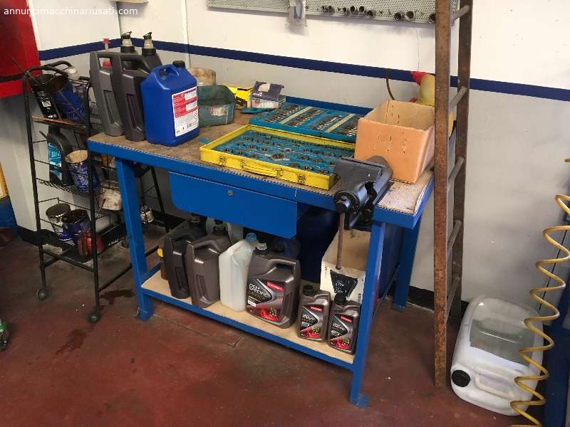 used workbench with vice