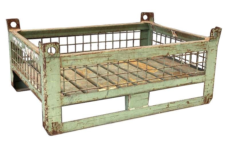 GEBRAUCHTE industrielle Metallgitterbehälter