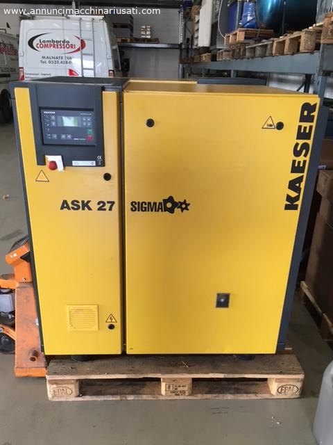 Used silent compressor Kaeser mod. ASK 27 - 15 KW 