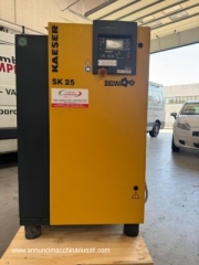 Compresor silencioso Kaeser SK 25 usado - 15 kW