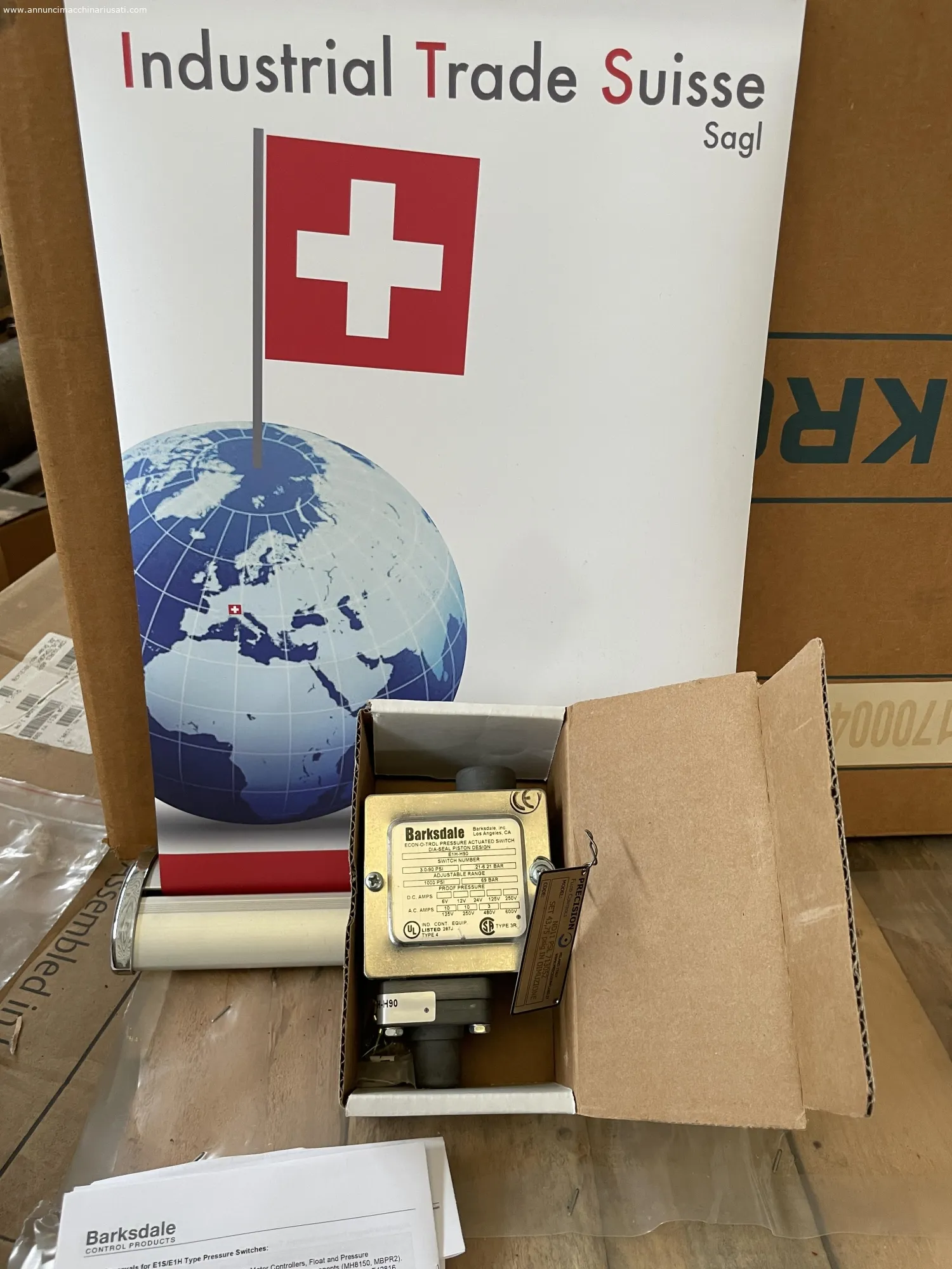 BARKSDALE E1H-H90 PRESSURE SWITCH