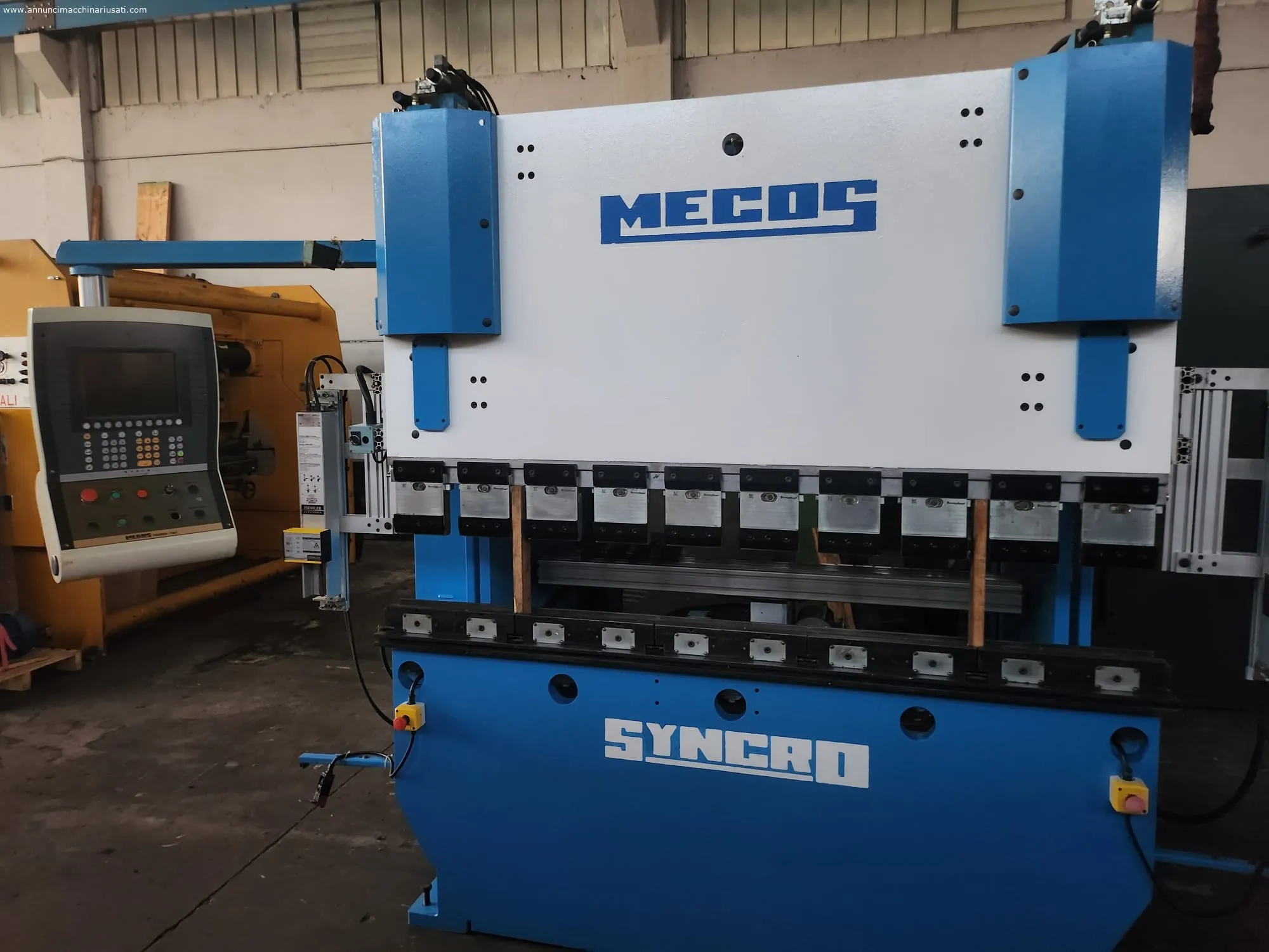 Mecos sheet metal bending machine 2000 x 50 ton Syncro 50/20 model