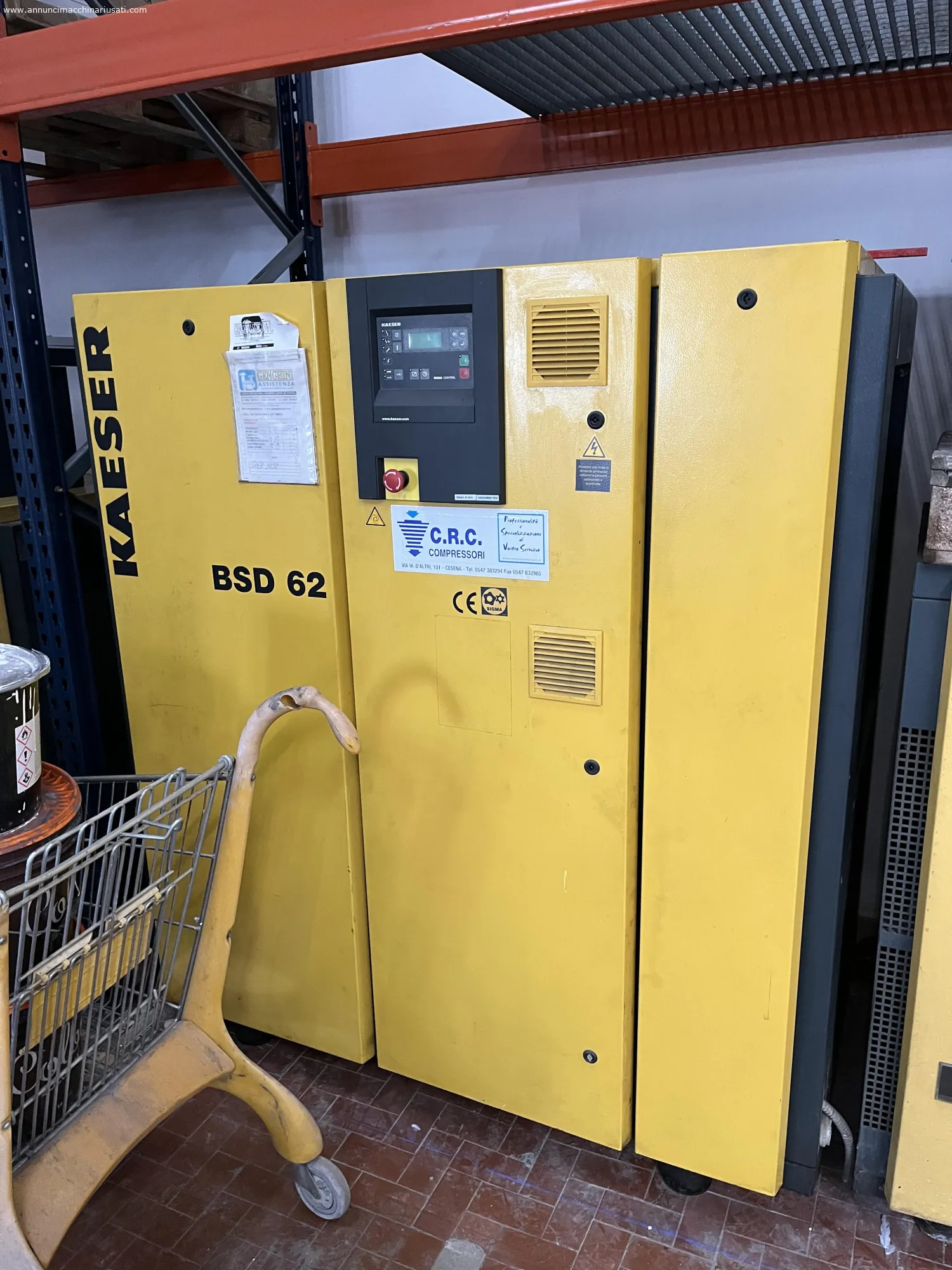 Compresor kaeser BSD 62 usado