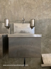 Stainless steel wall sink